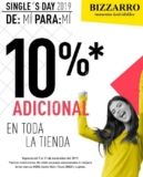 Bizzarro Singles Day 2019: 10% de descuento adicional en toda la tienda