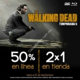 Promoción Blockbuster: The Walking Dead temporada 5 a 2X1 en tienda o con 50% de descuento en línea