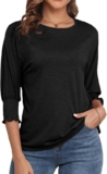 Blusa para mujer con manga 3/4 baja a su menor precio