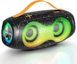 Bocina portátil Bluetooth con luces RGB y resistente al agua baja a su menor precio