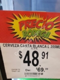 En Bodega Aurrerá 6 pack cerveza Carta Blanca a $48.90