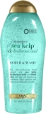 Gel corporal body wash Ogx Alga marina y ácido Hialurónico 577 ml baja a su menor precio