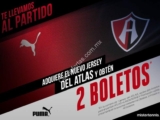 2 boletos para el Atlas vs Monterrey si compras un jersey del Atlas en Mistertennis Oblatos