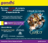 Boleto GRATIS para Cirque du Soleil Corteo por cada $1000 de compra en Gandhi Mérida ($600 si eres miembro página 1)