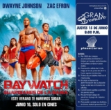 Boletos dobles gratis para la premiere de Baywatch (Guardianes de la Bahía) si compras $300 en Plaza Carso