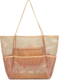 Bolsa de playa de malla para mujer baja a un excelente precio