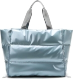 Bolsa puffer plateada baja a su menor precio