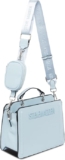 Bolsa satchel para mujer Steve Madden Bevelyn Ice Blue baja de precio