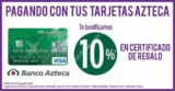 En Suburbia 10% de bonificación en monedero al pagar con tarjeta Banco Azteca