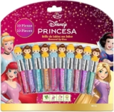 Set de 10 brillos labiales de juguete para niñas Princesas de Disney bajan de precio + 3 msi