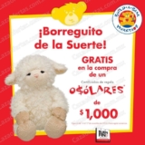 Ofertas en Build-A-Bear El Buen Fin 2014: peluche de borreguito de la suerte gratis en la compra de un certificado de regalo de $1000