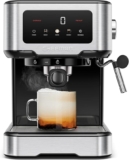 Cafetera digital de espresso Chefman CraftBrew con espumador de leche baja a un excelente precio
