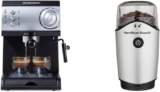 Combo Hamilton Beach con cafetera espresso y capuchino + molino de café bajan de precio