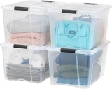 Juego de 4 cajas de almacenamiento con tapa bajan a su menor precio
