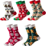Paquete de 5 pares de calcetines navideños bajan a un excelente precio