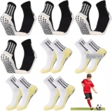 Paquete de 8 calcetas deportivas antideslizantes a un precio muy bueno