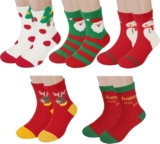5 pares de calcetines navideños para niños bajan de precio