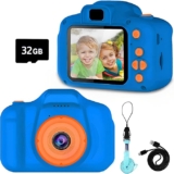 Cámara fotográfica digital de juguete para niños con tarjeta de memoria y recarga USB baja de precio