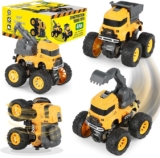 Juego de 4 camioncitos de construcción acrobáticos bajan de precio