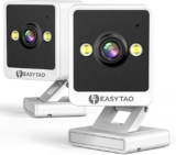 Juego de 2 cámaras de seguridad para interiores con instalación magnética, sensor de movimiento y visión nocturna bajan de precio