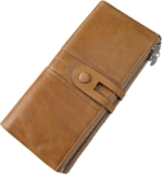 Cartera monedero de piel para mujer baja de precio