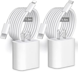 Juego de 2 cargadores para dispositivos Apple y USB-C con cable de 1.5 m bajan a un gran precio