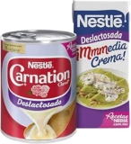 Combo Nestlé con leche evaporada Carnation Clavel Deslactosada + media crema Nestlé deslactosada bajan a su menor precio