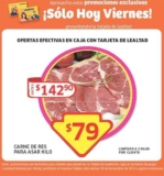 Carne para asar de res a $79 el kilo en Soriana