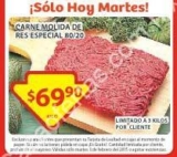 Soriana Oferta del día 3 de febrero: 1 kilo de carne molida a $69.90