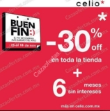 Celio Buen Fin 2019: 30% de descuento en toda la tienda + 6 MSI