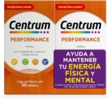 2 pack multivitamínicos Centrum Performance con 30 tabletas baja a un tremendo precio