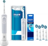 Cepillo de dientes eléctrico Oral-B Braun Vitality 100 con 4 repuestos Precision Clean bajan a un gran precio