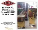 Cerveza Heineken de barril a $16 en restaurante Odeon del Valle (DF)