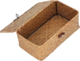 Cesta tejida de algas marinas baja de precio