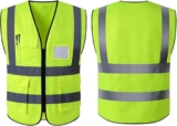 Juego de 3 chalecos de seguridad con franjas reflectantes bajan de precio