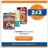 En Chedraui 3×2 en cereales Kelloggs del 23 al 25 de agosto
