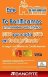 Promoción Chedraui Banorte: $100 de bonificación por cada $500 de compra 26 y 27 de mayo