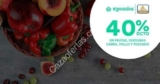 Promoción Mercadoni Chedraui de 40% de descuento en frutas, verduras y carnes