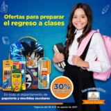 Promoción Chedraui Regreso a Clases: 30% de descuento en papelería y mochilas escolares