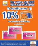 En Chedraui 10% de bonificación al pagar con vales del GDF