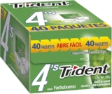 40 pack chicles Trident 4’s Yerbabuena bajan de precio