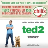 15% de descuento en Chilis al presentar tu boleto de cine de Ted 2