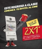 En Cinemex cupón 2×1 de lunes a domingo para este regreso a clases