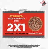 2×1 en pizzas en City Club Food Station hoy domingo 9 de abril