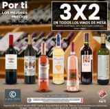 3×2 en todos los vinos de mesa en City Club