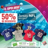 Jerseys de la NFL a mitad de precio en City Club