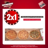 2×1 en pizzas en City Club