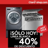 40% de descuento en toda línea blanca sólo hoy en la Hot Sale 2016 de Claro Shop