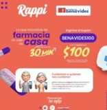 Código de cupón Farmacias Benavides de $100 de descuento en Rappi