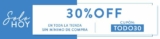 Código ösom de 30% de descuento adicional en toda la tienda sin mínimo de compra